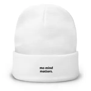 Mo Mind Matters beanie (white)