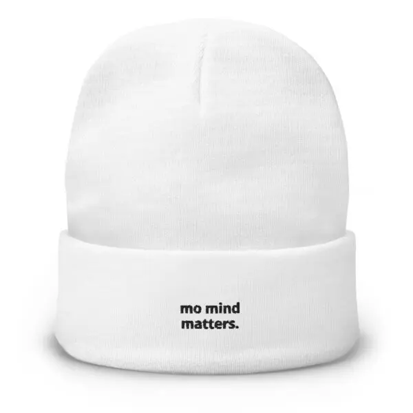 Mo Mind Matters beanie (white)