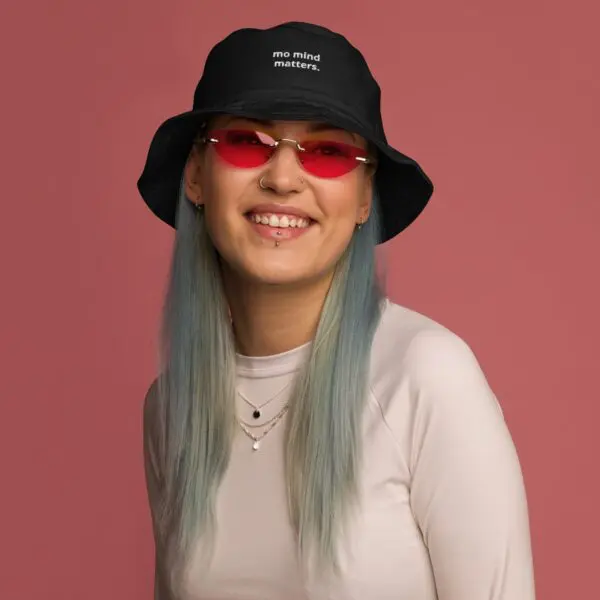 mo mind matters bucket hat (black) - Image 2