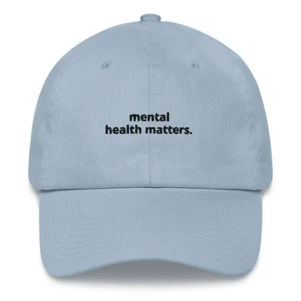mental health matters baseball hat (blue)