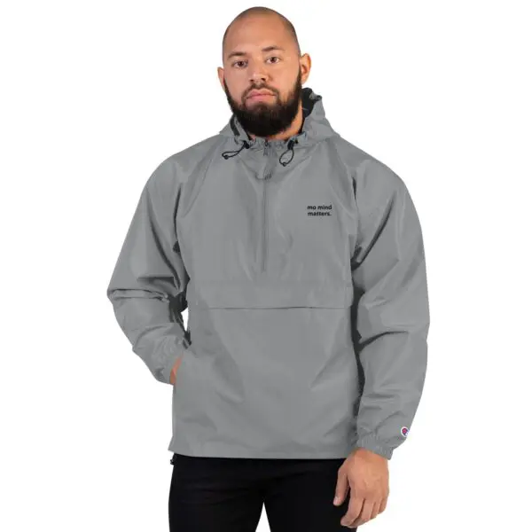 Mo Mind Matters Champion Packable Jacket (gray) - Image 2