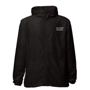 mo mind matters windbreaker (black)