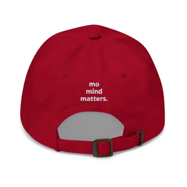 mental health matters baseball hat (red) - Image 5