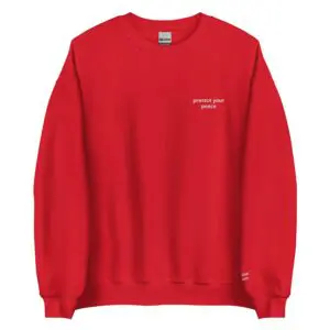 protect your peace crewneck
