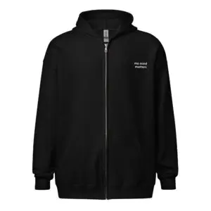 mo mind matters zip hoodie